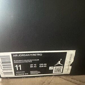 Jordan Air Jordan 11 Retro Black/Multi-Color